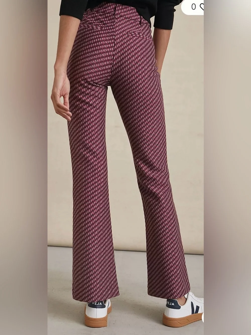 Anthropologie The Essential Slim Flared Pants size US 2